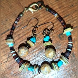 Quality Handmade earrings & bracelet set